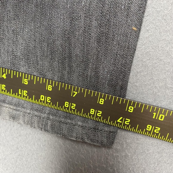 GS115 Jeans Mens 38 Gray Straight Leg Whiskered Denim Embroidered Back Pockets - Picture 9 of 13